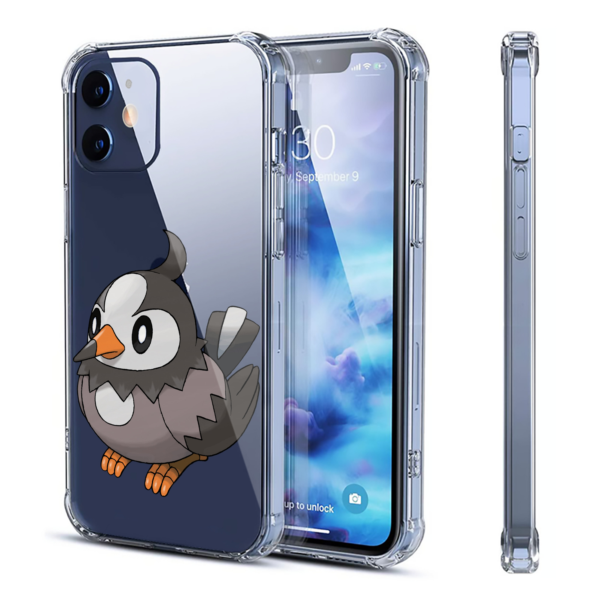 （画像用） ポケットモンスター Pokémon 【iPhone 12シリーズ対応】透明スマホケース（クリアソフトケース）